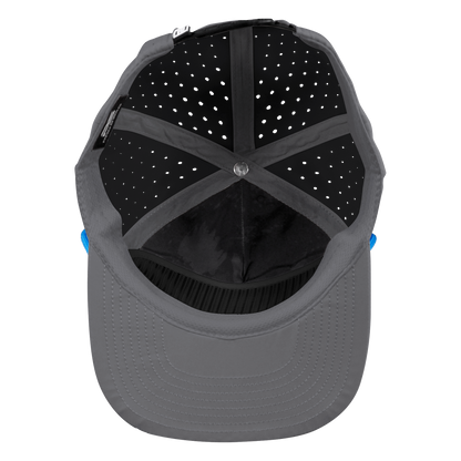 5-Panel Waterproof Non-Structured Golf Hat with Visor Rope - Fossil Gray