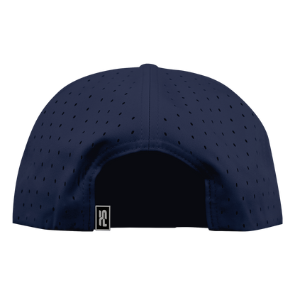 5-Panel Waterproof Non-Structured Golf Hat with Visor Rope - Midnight Blue