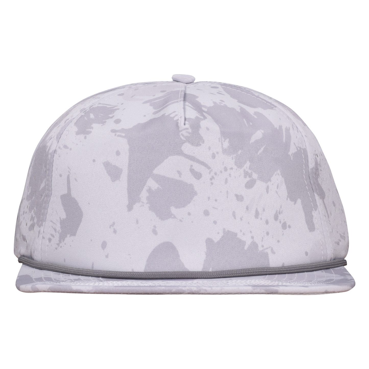 Camo 5-Panel Waterproof Non-Structured Golf Hat with Visor Rope