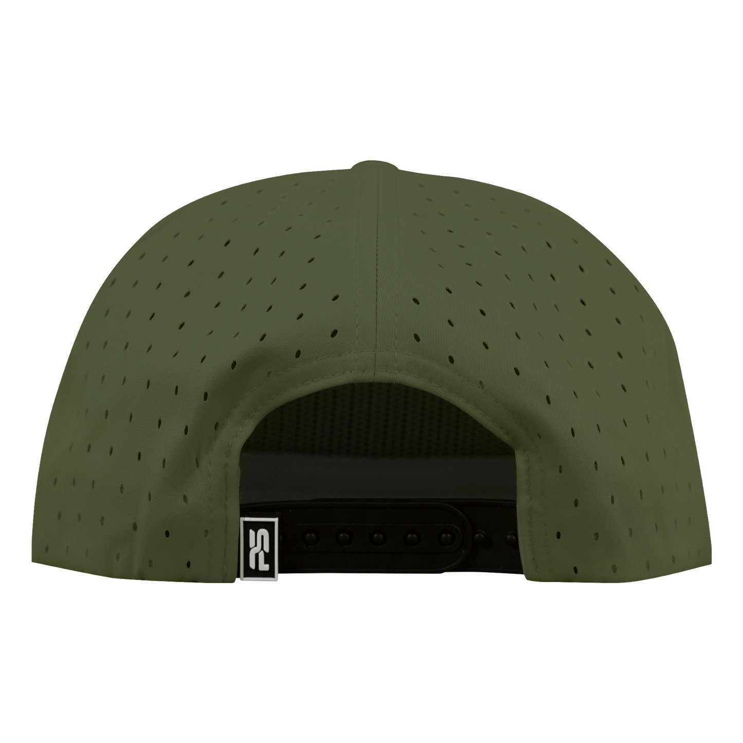 5-Panel Waterproof Non-Structured Golf Hat with Visor Rope - Pine Green