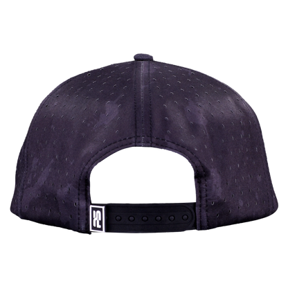 5-Panel Waterproof Non-Structured Golf Hat with Visor Rope - Volcanic Camo