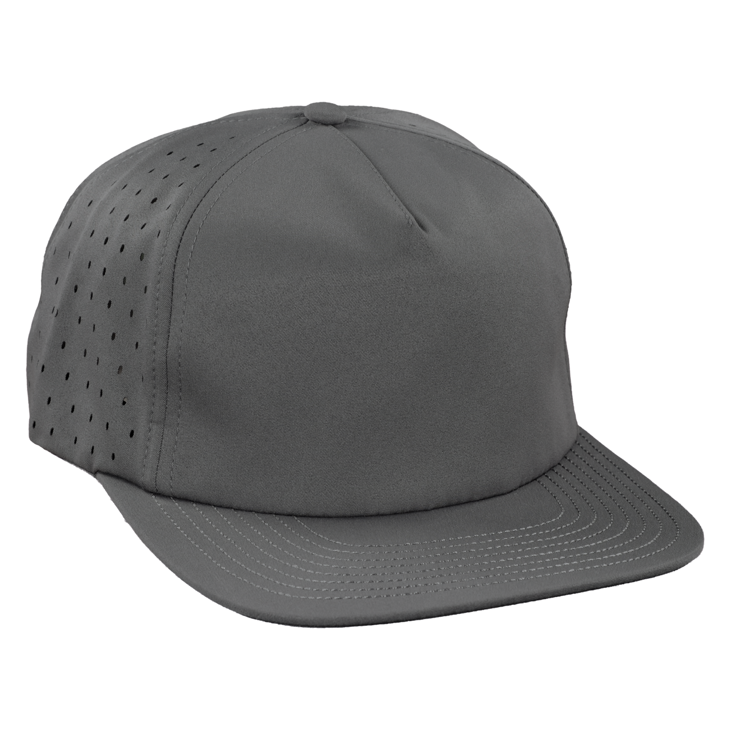 5-Panel Waterproof Non-Structured Golf Hat - Fossil Gray