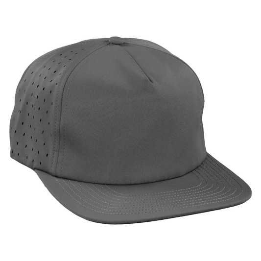 5-Panel Waterproof Non-Structured Golf Hat - Fossil Gray