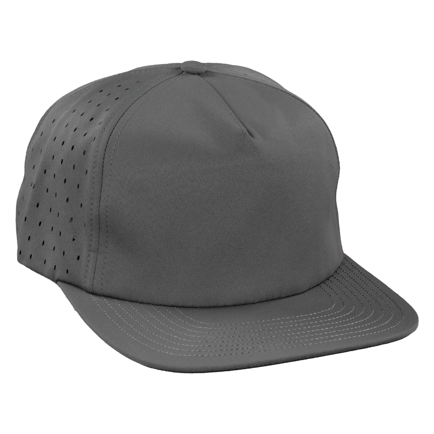 5-Panel Waterproof Non-Structured Golf Hat - Fossil Gray