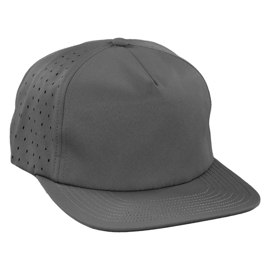 5-Panel Waterproof Non-Structured Golf Hat - Fossil Gray
