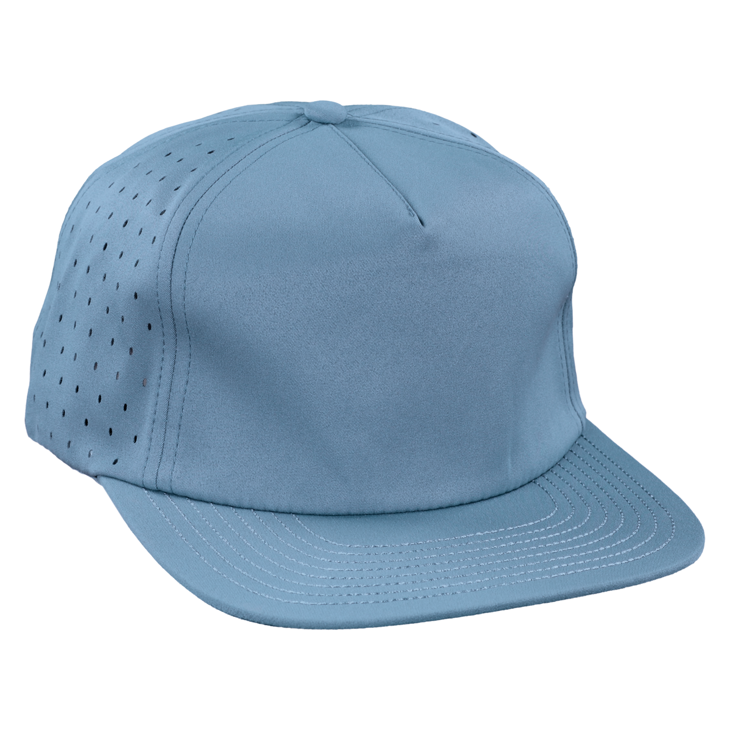 5-Panel Waterproof Non-Structured Golf Hat - Graphite Blue