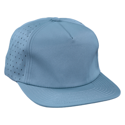 5-Panel Waterproof Non-Structured Golf Hat - Graphite Blue