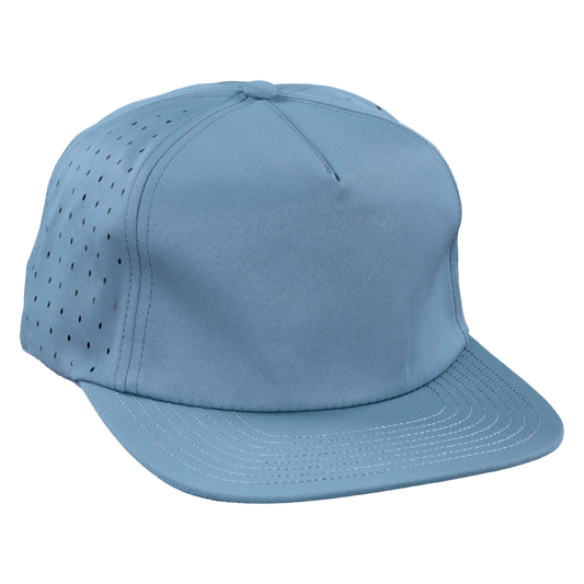 5-Panel Waterproof Non-Structured Golf Hat - Graphite Blue
