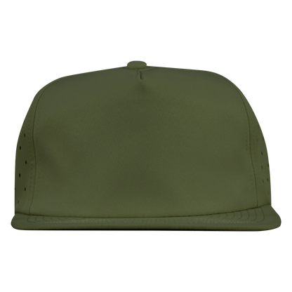 5-Panel Waterproof Non-Structured Golf Hat - Pine Green