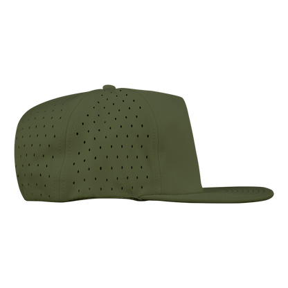 5-Panel Waterproof Non-Structured Golf Hat - Pine Green