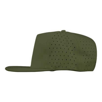 5-Panel Waterproof Non-Structured Golf Hat - Pine Green