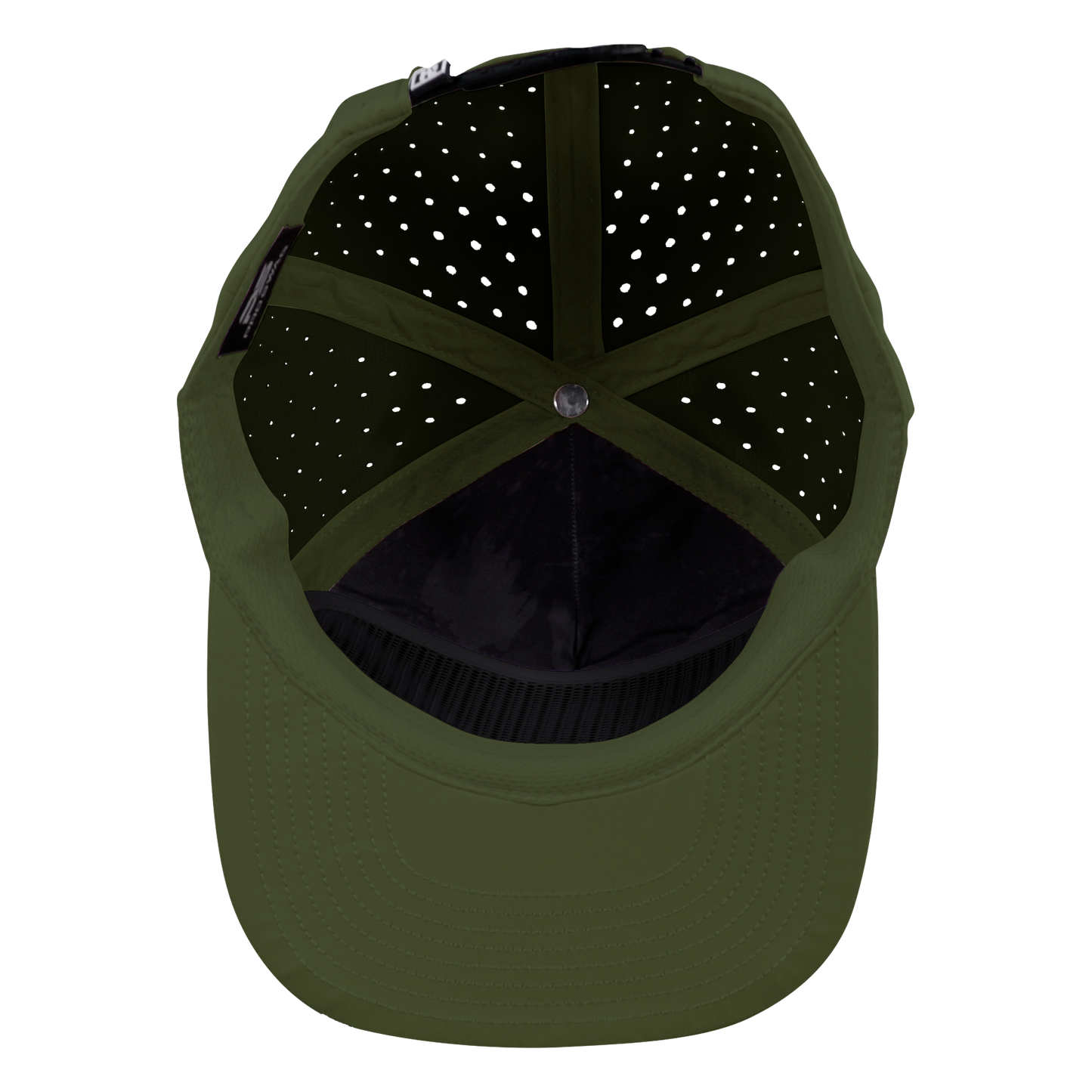 PS124 Pine Green 5 Panel Waterproof Non-Structured Golf Hat