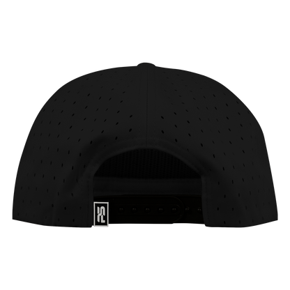5-Panel Waterproof Non-Structured Golf Hat - Sable Black