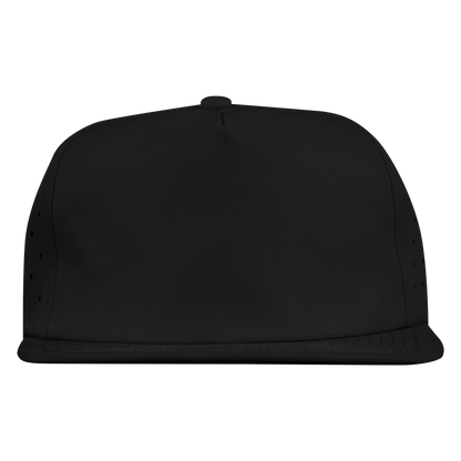 5-Panel Waterproof Non-Structured Golf Hat - Sable Black