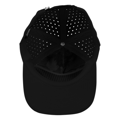5-Panel Waterproof Non-Structured Golf Hat - Sable Black