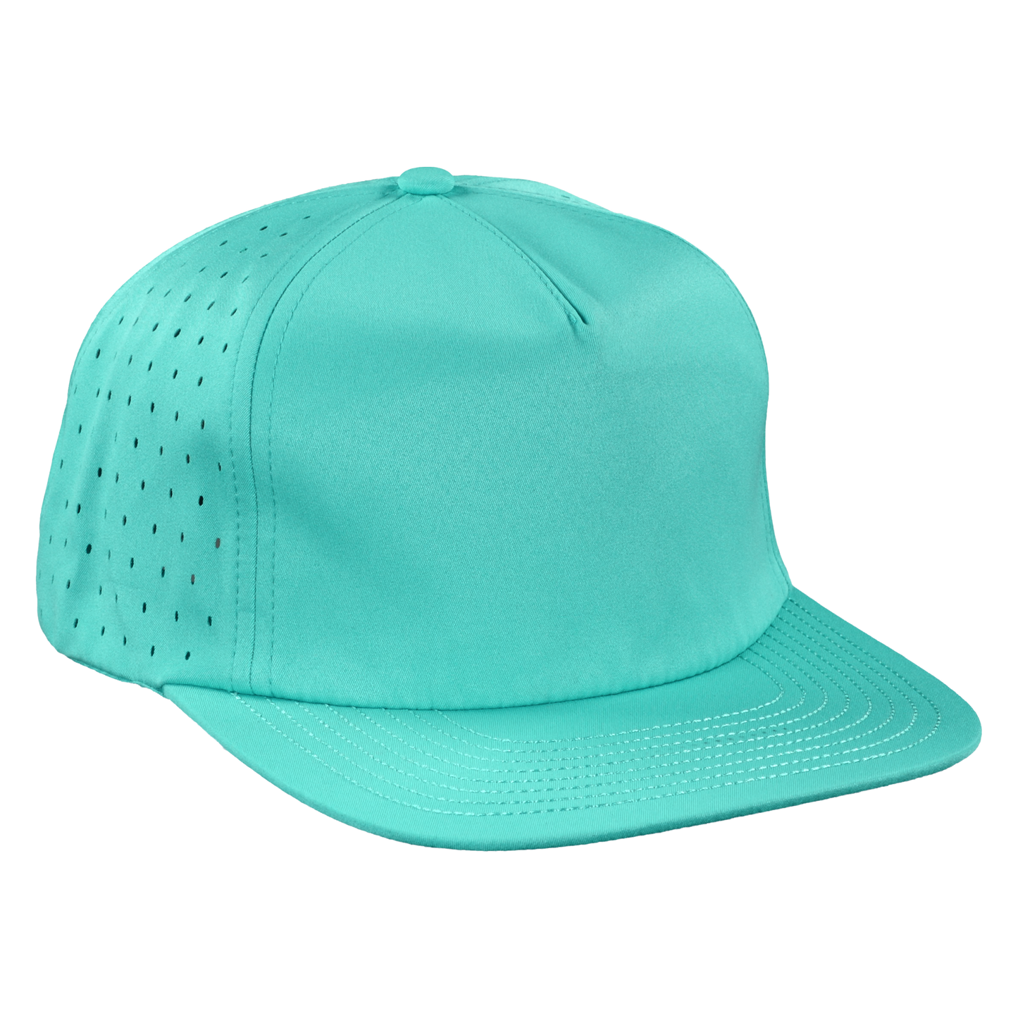5-Panel Waterproof Non-Structured Golf Hat - Seafoam Green