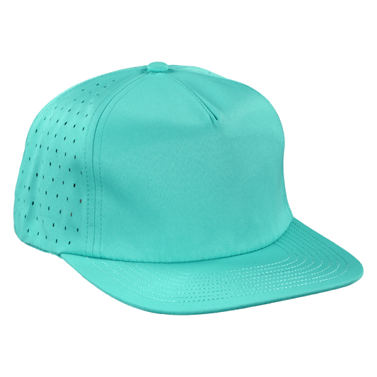 5-Panel Waterproof Non-Structured Golf Hat - Seafoam Green