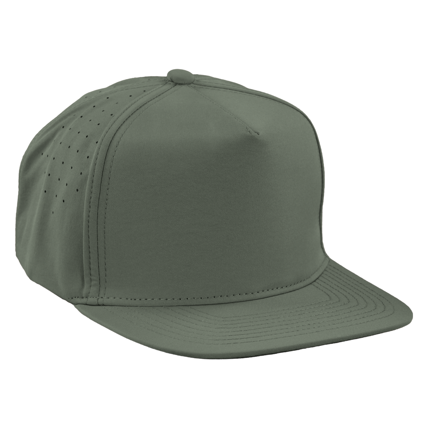 *Limited Stock* 5-Panel Golf Hat - Olive Green
