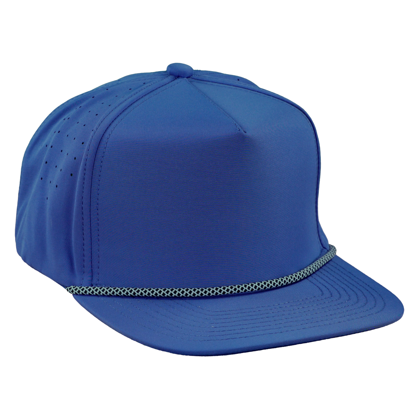 *Limited Stock* 5-Panel Golf Hat with Visor Rope - Pelagic Blue
