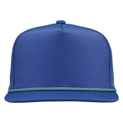 *Limited Stock* 5-Panel Golf Hat with Visor Rope - Pelagic Blue