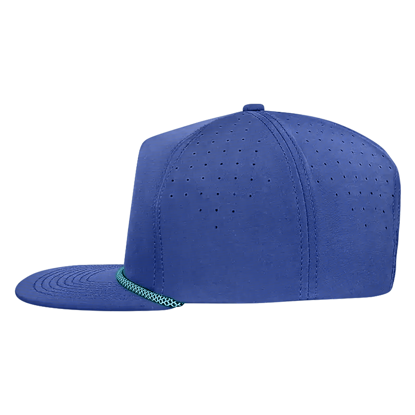 *Limited Stock* 5-Panel Golf Hat with Visor Rope - Pelagic Blue