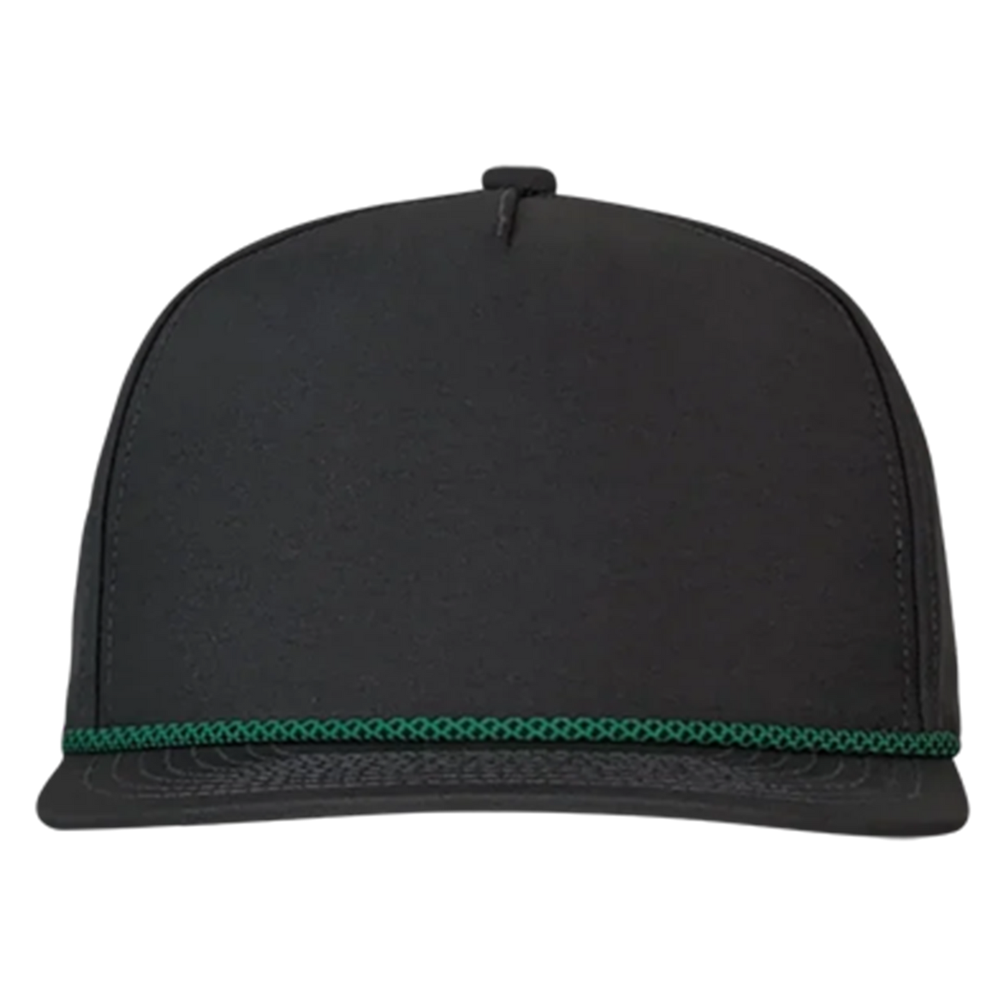 PS140 5-Panel Visor Rope Golf Hat - Sable Black