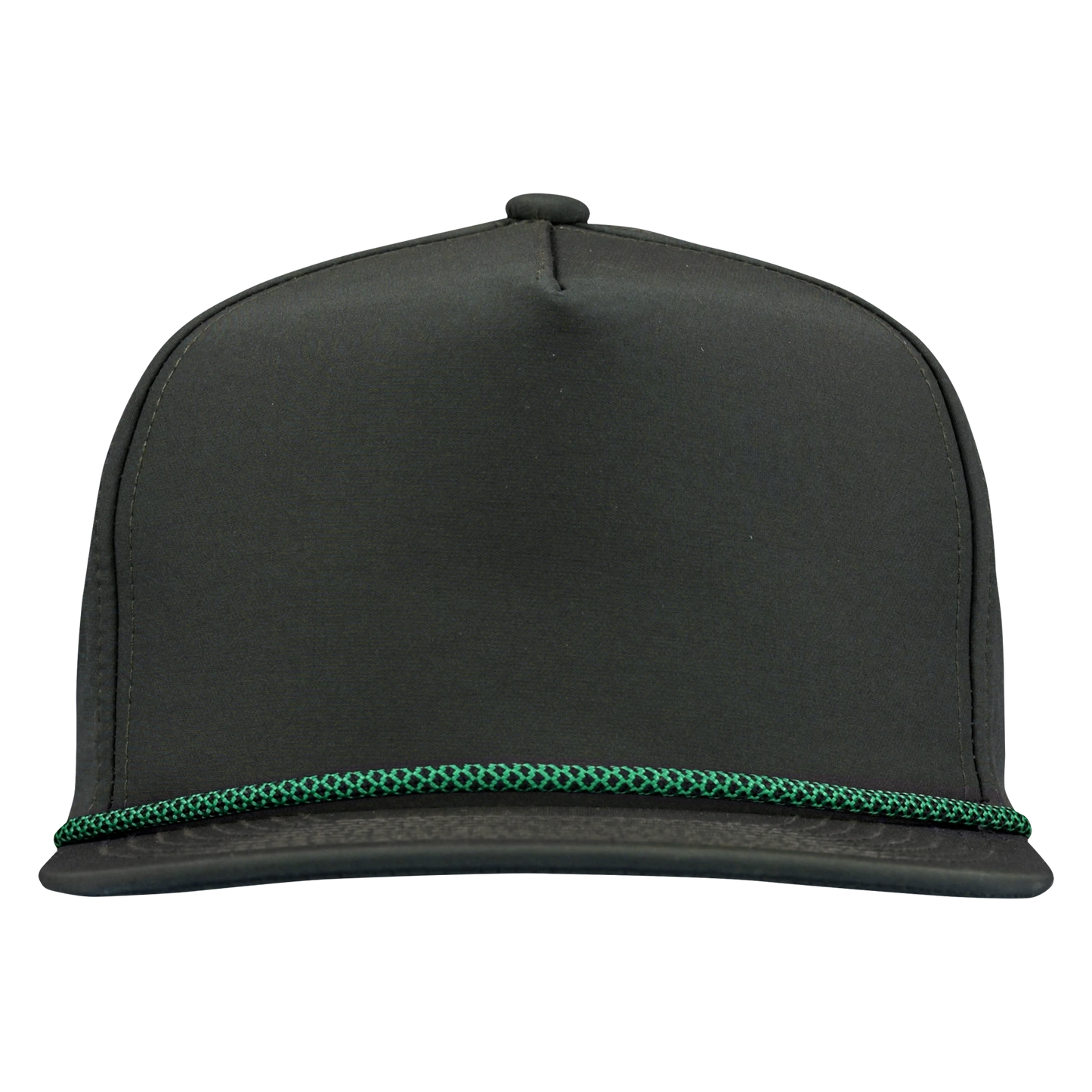 *Limited Stock* 5-Panel Golf Hat with Visor Rope - Sable Black