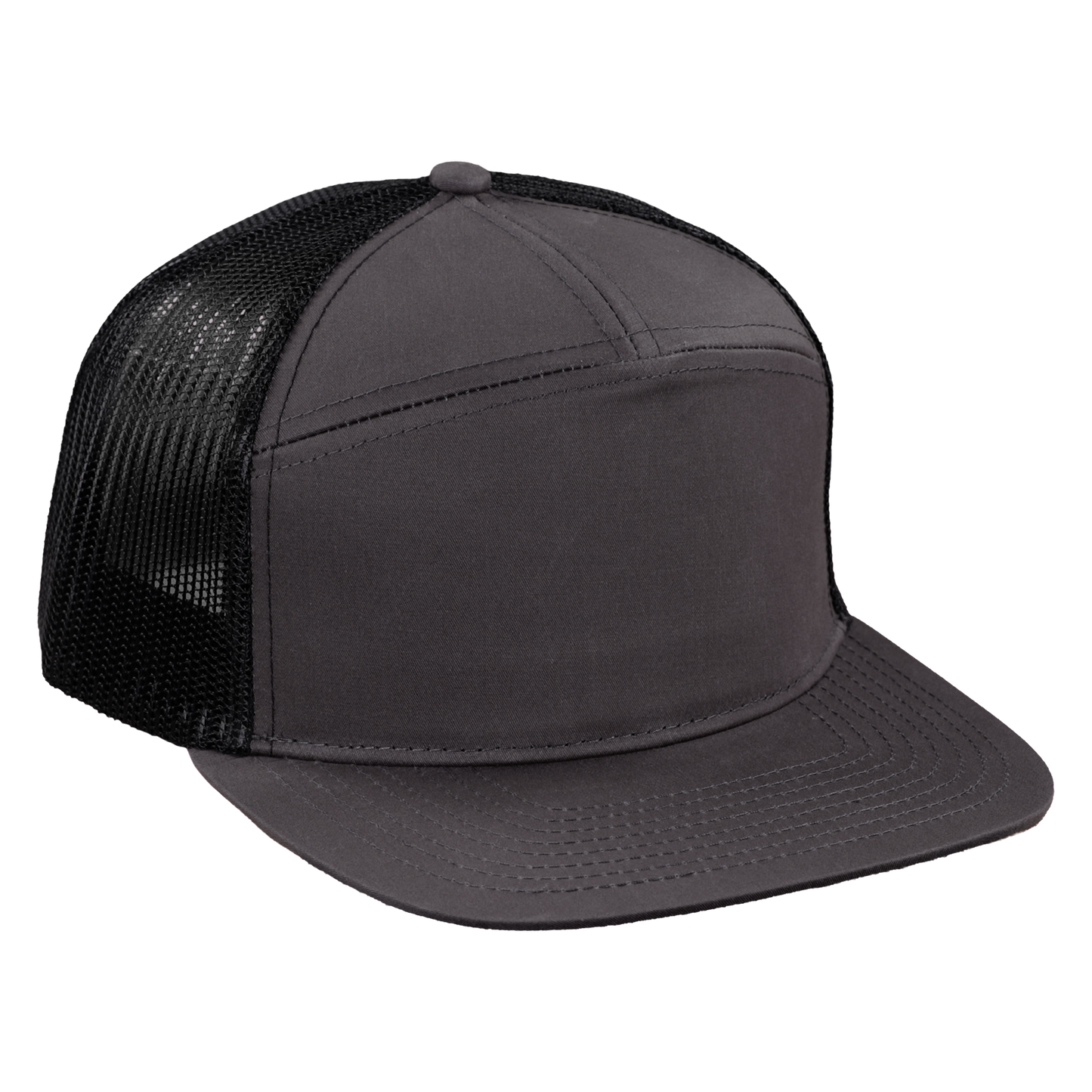 *Limited Stock* High-Profile 7-Panel Hat - Fossil Gray