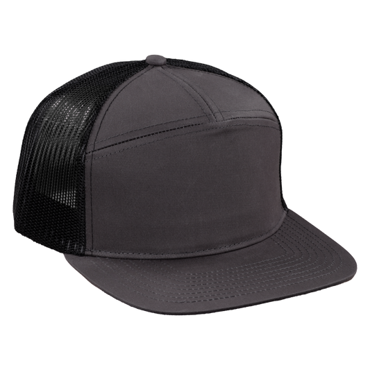 *Limited Stock* High-Profile 7-Panel Hat - Fossil Gray