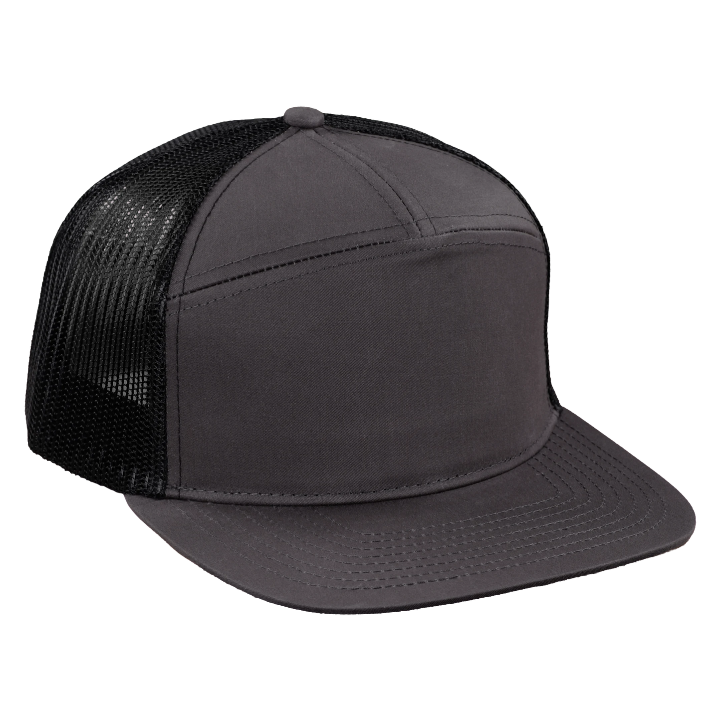 *Limited Stock* High-Profile 7-Panel Hat - Fossil Gray