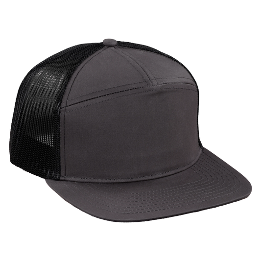 *Limited Stock* High-Profile 7-Panel Hat - Fossil Gray