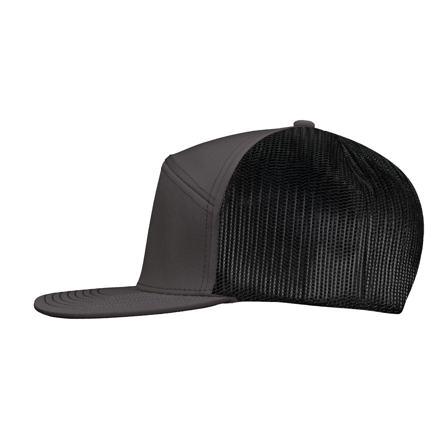 *Limited Stock* High-Profile 7-Panel Hat - Fossil Gray