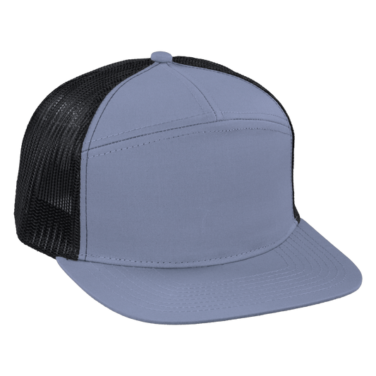 *Limited Stock* High-Profile 7-Panel Hat - Graphite Blue