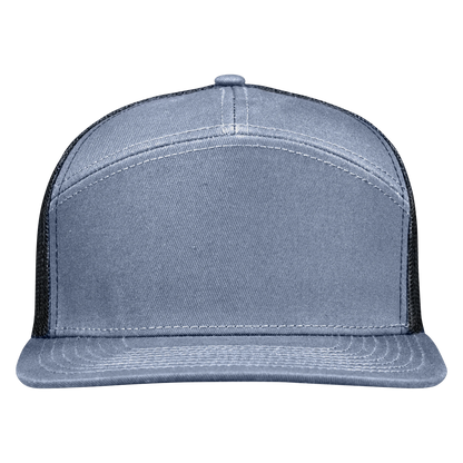 *Limited Stock* High-Profile 7-Panel Hat - Graphite Blue