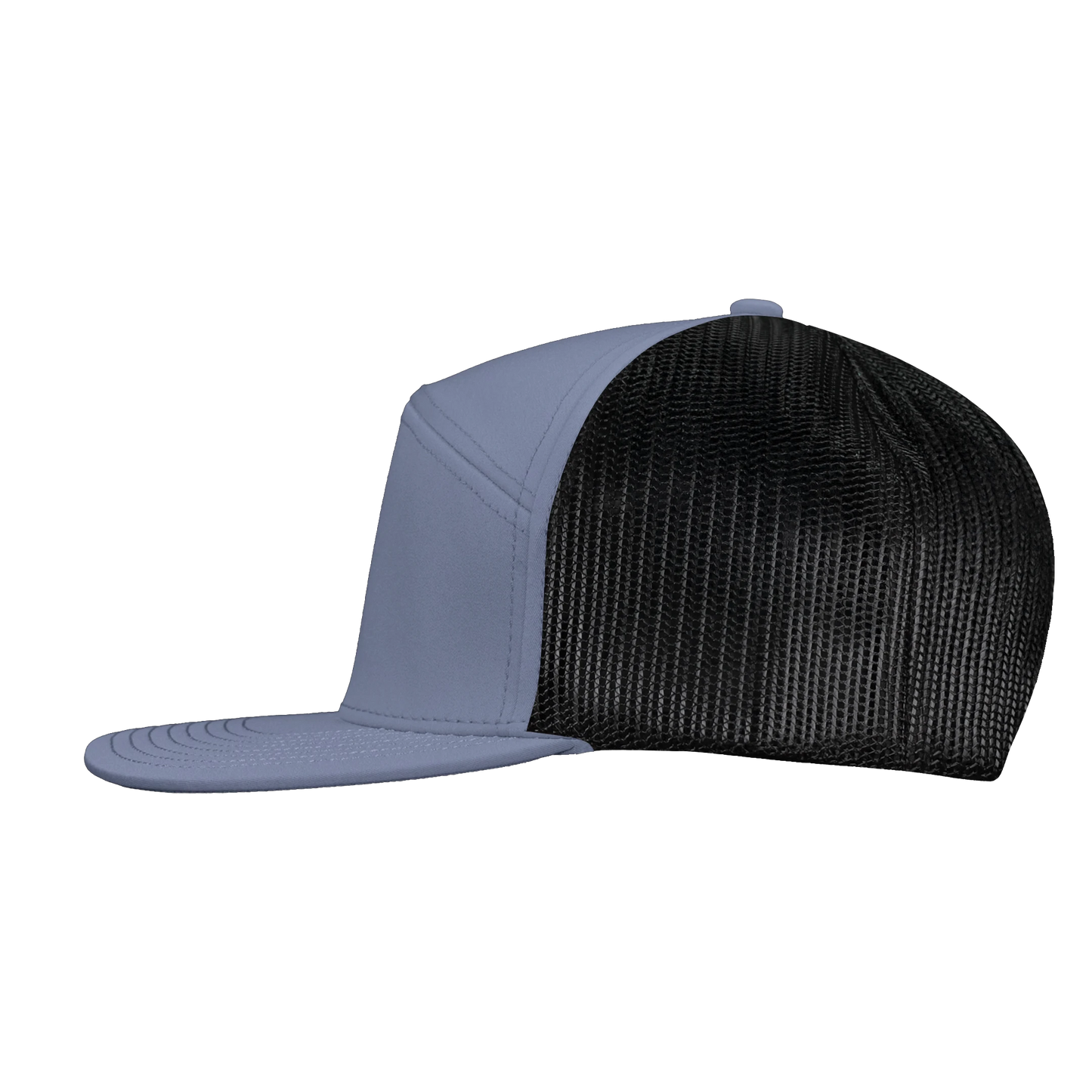 *Limited Stock* High-Profile 7-Panel Hat - Graphite Blue