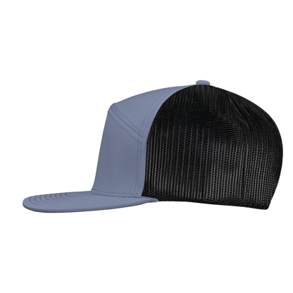 *Limited Stock* High-Profile 7-Panel Hat - Graphite Blue