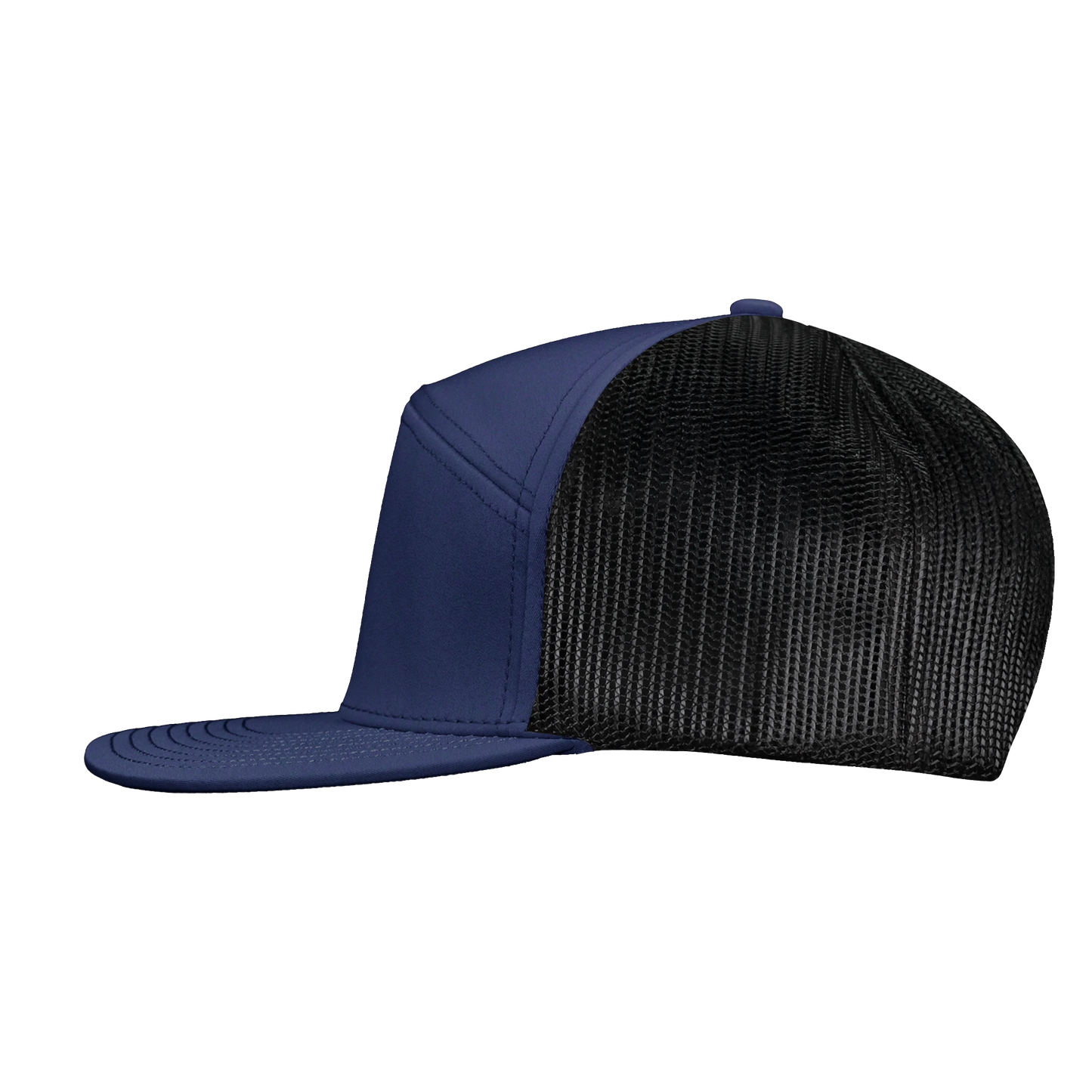 *Limited Stock* High-Profile 7-Panel Hat - Midnight Blue