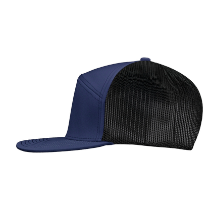 *Limited Stock* High-Profile 7-Panel Hat - Midnight Blue
