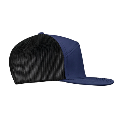 *Limited Stock* High-Profile 7-Panel Hat - Midnight Blue