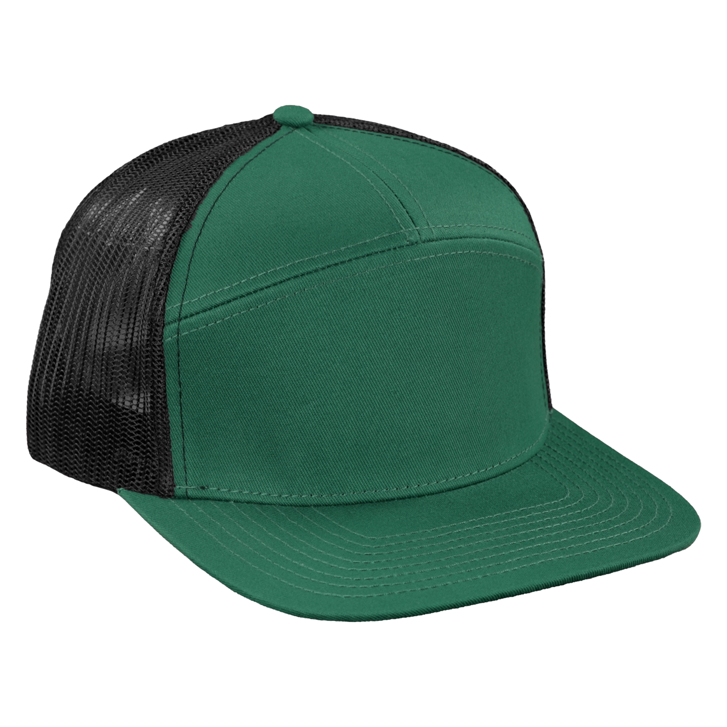 *Limited Stock* High-Profile 7-Panel Hat - Moss Green