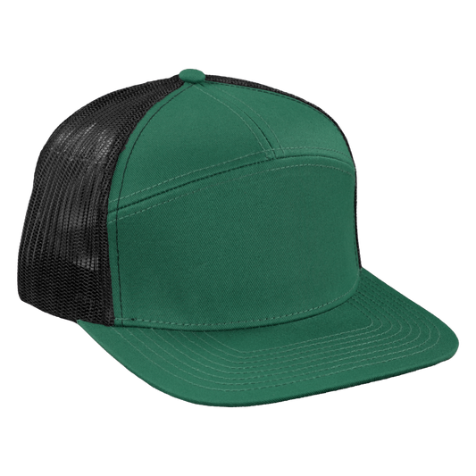 *Limited Stock* High-Profile 7-Panel Hat - Moss Green