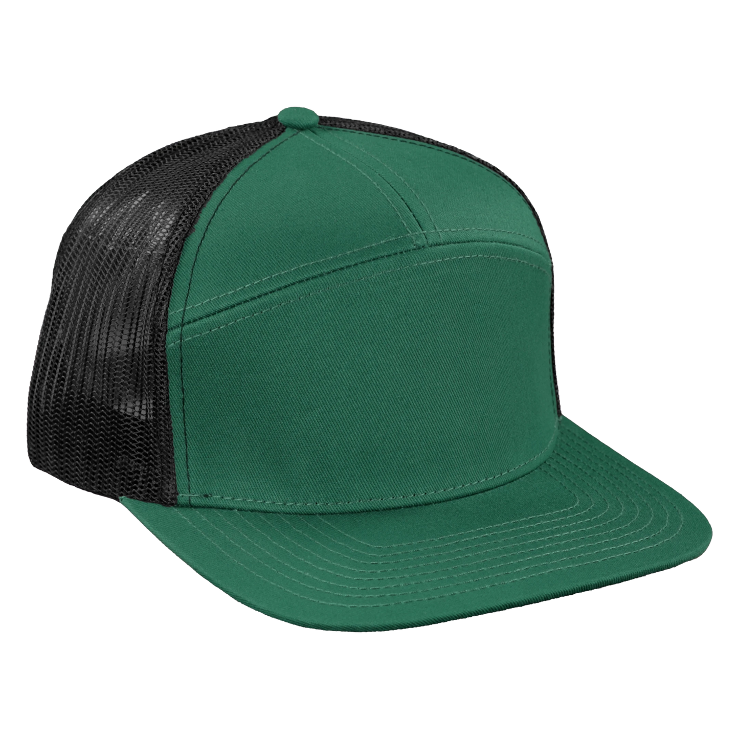 *Limited Stock* High-Profile 7-Panel Hat - Moss Green