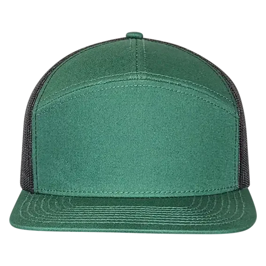 PS168 High-Profile 7-Panel Hat - Moss Green