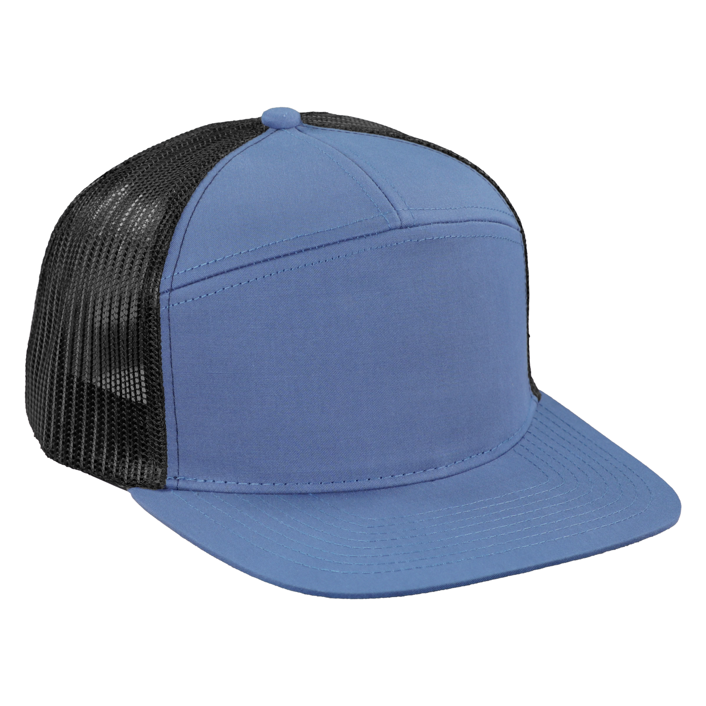 *Limited Stock* High-Profile 7-Panel Hat - Reef Blue