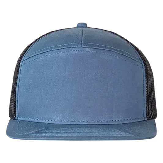 PS168 High-Profile 7-Panel Hat - Reef Blue