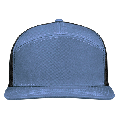 *Limited Stock* High-Profile 7-Panel Hat - Reef Blue