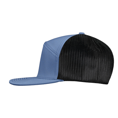 *Limited Stock* High-Profile 7-Panel Hat - Reef Blue