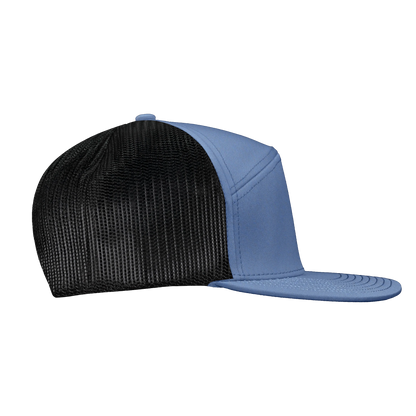 *Limited Stock* High-Profile 7-Panel Hat - Reef Blue
