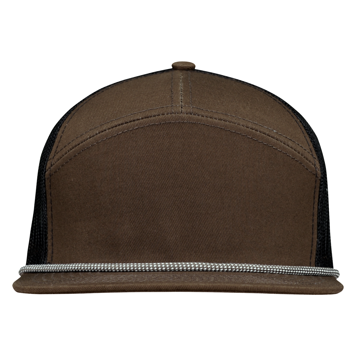 *Limited Stock* High-Profile 7-Panel Hat with Visor Rope - Foliage Brown