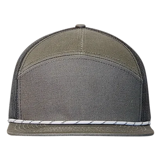 PS169 7-Panel Visor Rope Hat - Fossil Gray